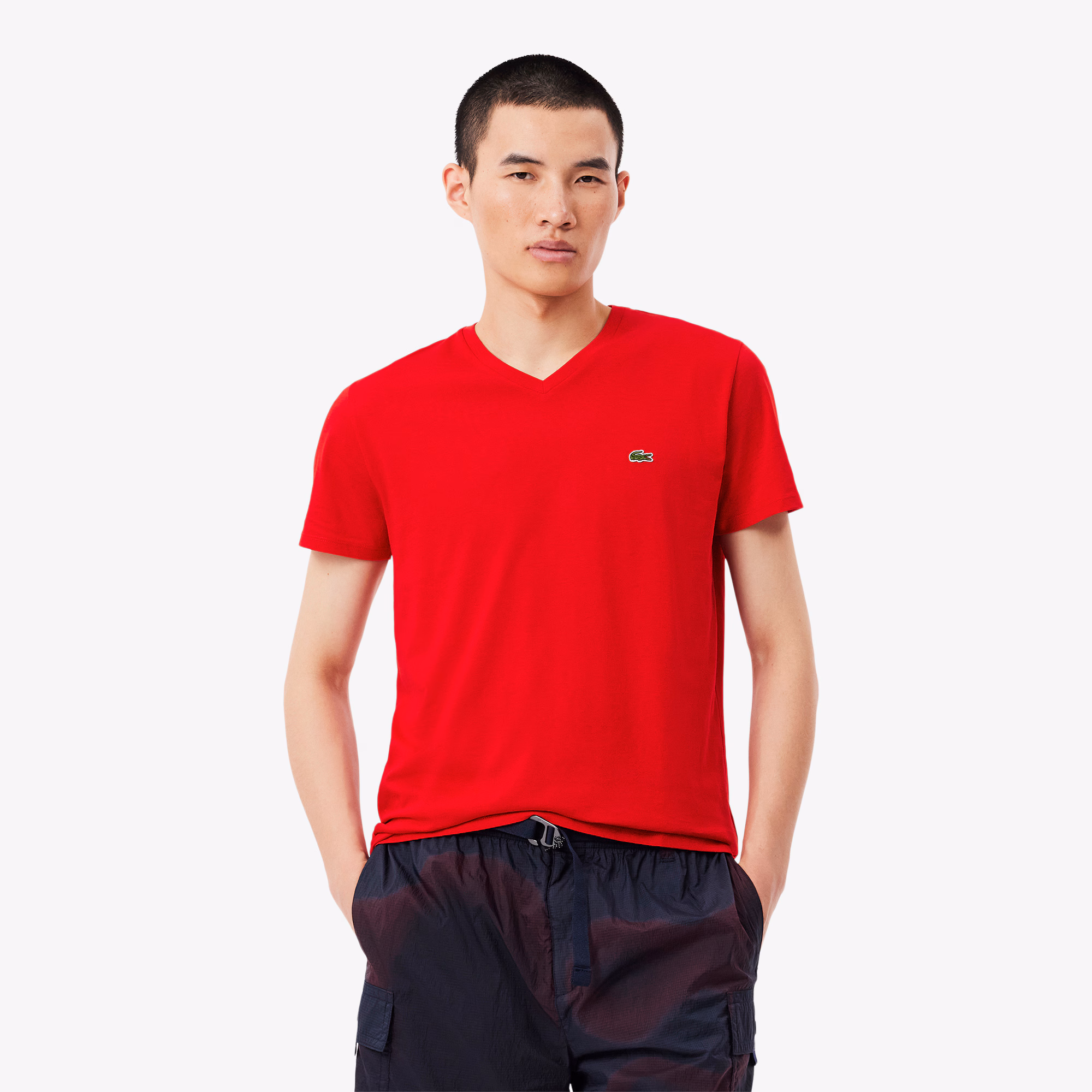 Camiseta Masculina Lacoste TH6710-23 cor 240